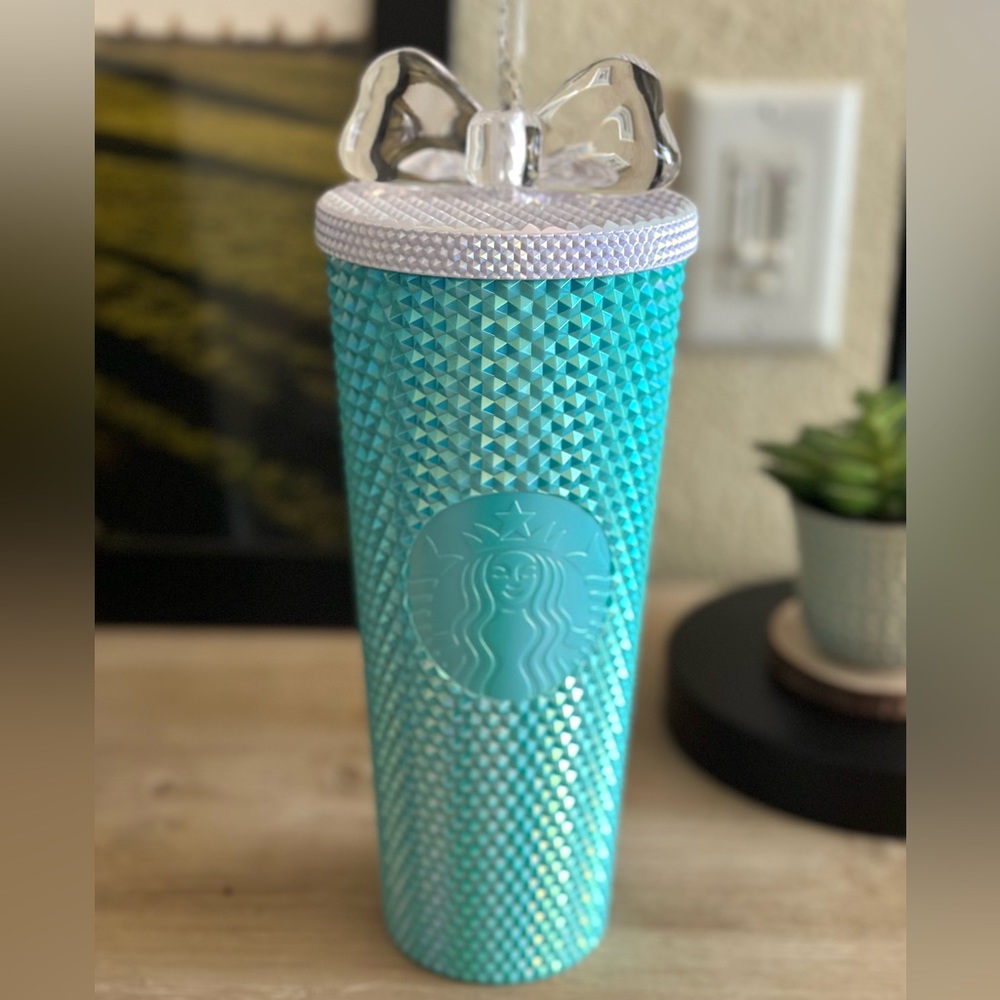 Starbucks Philippines 2023 Tiffany Bling Studded Tumbler w/Crystal Bow~BNWT